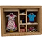 Vitrine miniature Mode & Couture – décor artisanal en bois